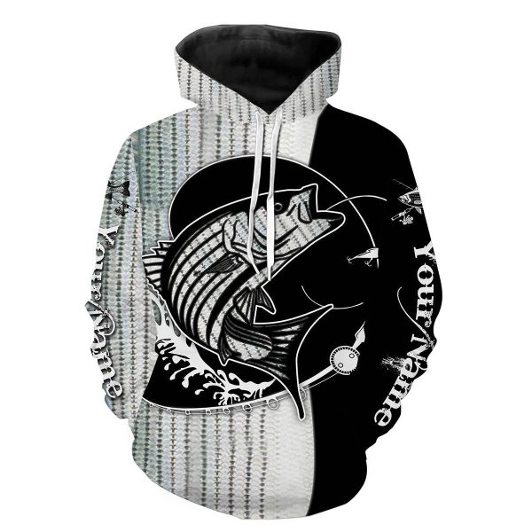 Striped Bass Fishing Customize Name All Over Printed Shirts For Men And Women Personalized Fishing Gift ND